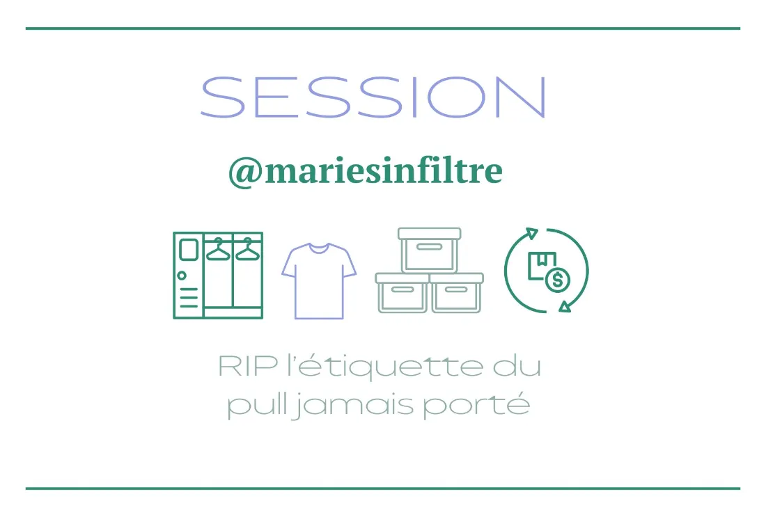 Session avec @mariesinfiltre : RIP l'étiquette du pull jamais porté